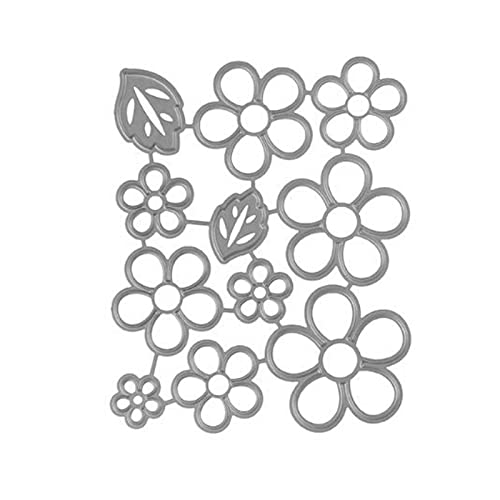 MEAKTSMI Plantillas de troquelado floral pétalos en relieve plantillas para tarjetas de cumpleaños para niños, álbum de recortes, manualidades de papel