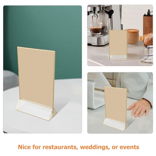 Présentoir à menus acrylique stable pour protéger vos flyers de table - 3