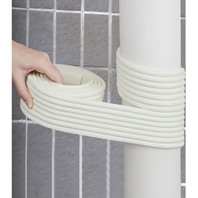 Tube Protector Tape, 2 M Long Ducting Pipe Covering Concealer for Boiler Pipe/ Cooker Hood Ducting/ Hose Pipes/ Extractor Fan Tubes/ Air Vent, Interior Exterior Sewer Plumbing Hider ( Color : H , Size