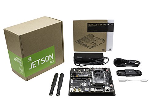 Image of NVIDIA Jetson TX1 Development Kit - Single Board Computer with Wi-Fi, Bluetooth, 256 Cuda Cores, 1 Tflops (Fp16) Peak Performance, 4 GB LPDDR4, 16 GB eMMC, Linux OS