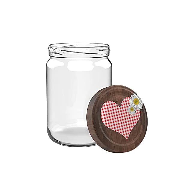 livessa Einmachgläser - 250/330/425/540/720/890ml, Einmachgläser mit Deckel, Marmeladengläser, Einmachglas…