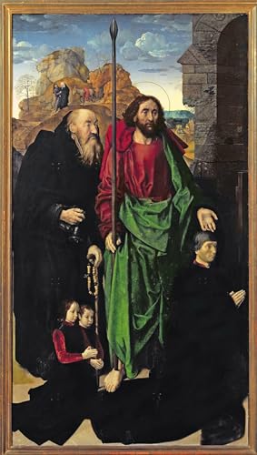 Toile Murale Le Retable Portinari Van Der Goes - Décoration salon élégante 60x90