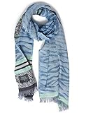 Weave typ: Gewebt Cecil Damen Mode-Schal, Quiet Blue, A