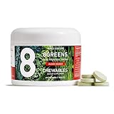 8Greens World's First Green Chewable Made from Real Greens to Support Immunity & Energy, Greens Powder (Blood Orange, 60 Count)