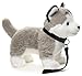 Uni-Toys - Husky grau, stehend (mit Leine) - 30 cm (Länge) - Plüsch-Hund - Plüschtier, Kuscheltier
