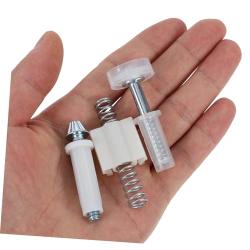 Kit de reparación de herrajes para puerta plegable 16 piezas con rodillos y pivotes para puertas corredizas de armario miniatura 4