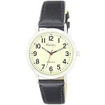 Ravel Glow in The Dark Luminous Dial Watch (Black)