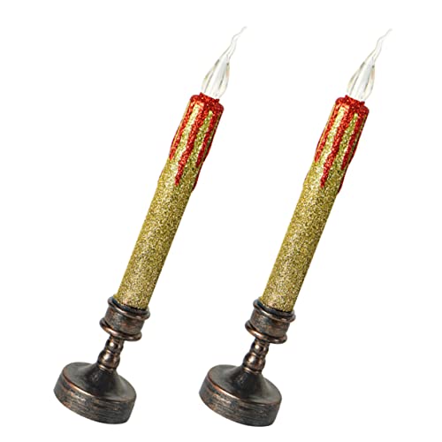 UKCOCO 2stücke Led Weihnachtskerzen Flameless Dekorationslichter Für...