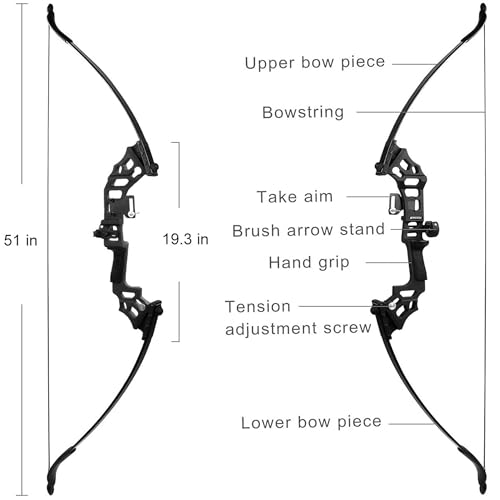 PROFFIX 51" 40Lbs Takedown Archery Bow and Arrow Set - Image 3