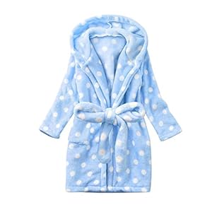 Baby Badjas 0-6T Kind Huissecoat Kid Badjas Peuter Polka Dots Printing Nachtkleding Handdoek Badjas Nachtkleding Pyjama…