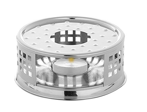 Teabloom Tea Warmer - Stainless Steel Teapot Warmer with Tea Light Candle
