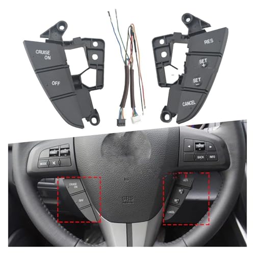 Boutons de commande au volant Mazda finition soignée pour habitacle propre - 2