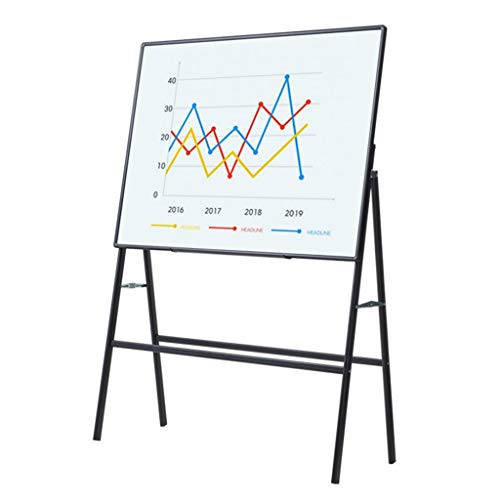 LIU- Tabique móvil Tabique/Oficina, móvil reunión de la Oficina del Tablero de Escritura de 4 mm de Vidrio templado-90 × 120 cm