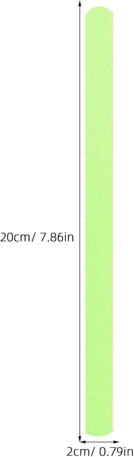 Didiseaon 24pcs Peva Luminous Anti-skid Stair Strips Reflective Safety Grip Tape for Indoor Use Non-slip Fluorescent Warning Tape