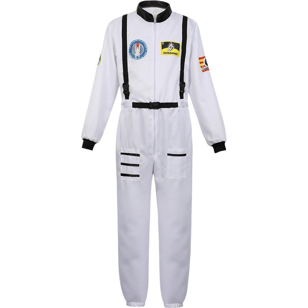 1 Juego De Disfraz De Astronauta - Mono De Astronauta para Adultos - Mono De Astronauta para Hombres Y Mujeres Disfraces Cosplay Fiesta De Halloween Traje De Astronauta Divertido para Adultos