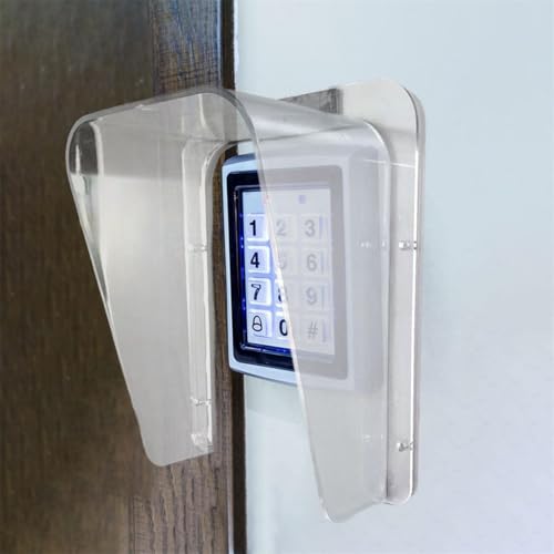 インターホン カバー レインカバー ドアホン 雨よけ ワイヤレス用可 強化プラスチック製 玄関 工事不要 簡単 取付 (透明)