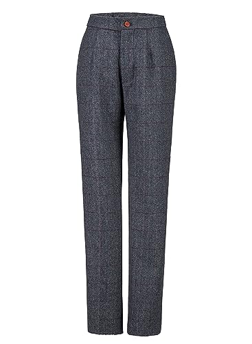Wemaliyzd Women's Fashion 2 Piece Herringbone Tweed Suit Pants Winter Blazer for Work Professional2