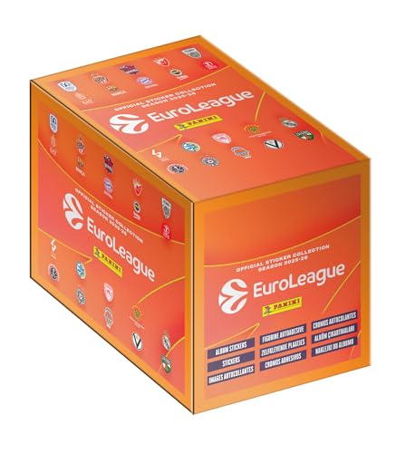 Panini EUROLEAGUE Basket 2025-26 - Confezione da 36 tasche