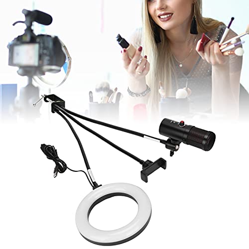 Annadue Kapazitives USB-Mikrofon, RGB-Mikrofon-Fülllicht EIN-Tasten-Stummschaltung Computer-Podcast-Kondensator-Mikrofon… – Bild 8