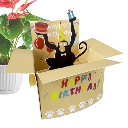 Divertida tarjeta de cumpleaños 3D – Tarjeta de cumpleaños para familiares y amigos, divertida felicitación para marido, mamá, niño, niño, amigo, niña, esposa, hombres, hijo, hermana, papá, hija