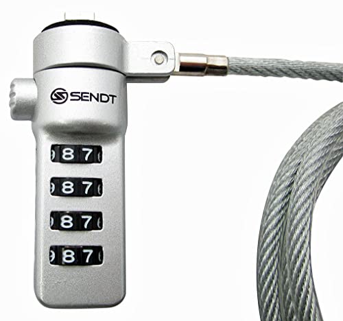 Sendt Notebook/Laptop Combination Lock Security Cable (Silver) #TOP1