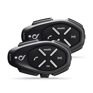 Cellularline LINK TP | Système de Communication Moto Bluetooth, Jusqu’à 2 Riders, Portée 300 Mt, Contrôle du Bruit, Jusqu’à 20 Heures, Radio FM, MP3, GPS, IP67, Universal – [Dual Paquet].