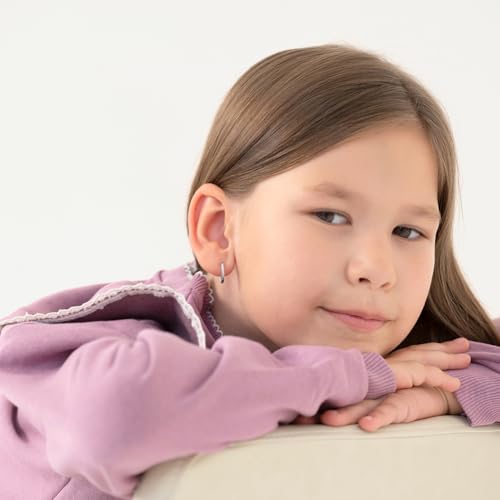 925 Sterling Silver Twisted Rope Hoop Earrings For Little Girls and Preteens 11mm - Children's Hoop Earrings - Young Girls Lightweight Roped Hoop Earrings2