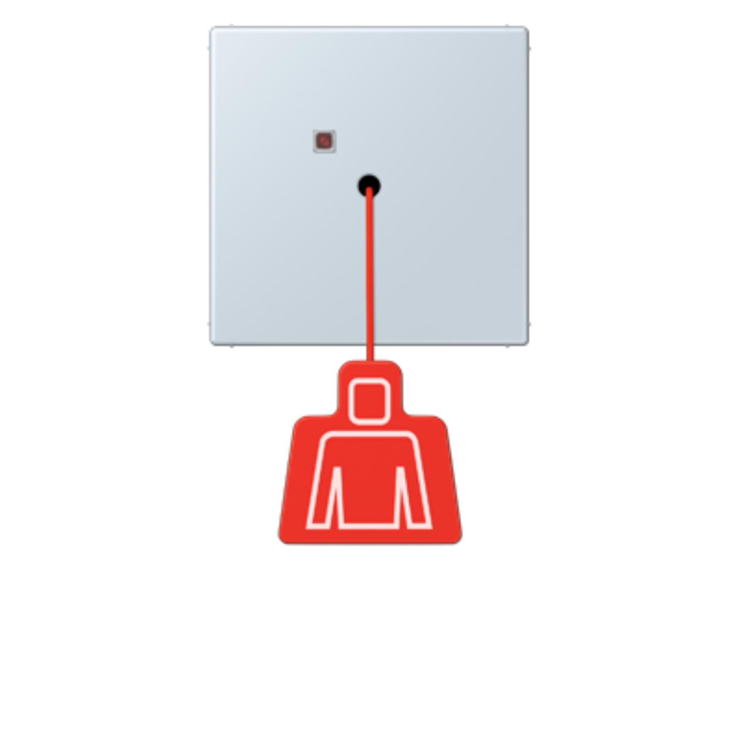 Bouton poussoir avec poignée LC32023 JUNG NRSLC0834ZT209 résout les blocages mécaniques