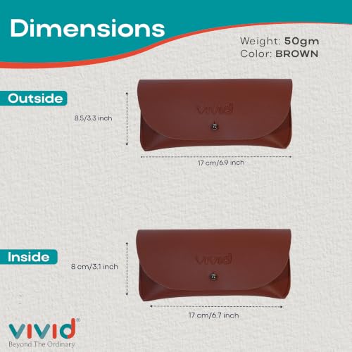 Image of Unisex Specs Chicago Button Eyewear Dabbi Faux Leather Soft Case Cover