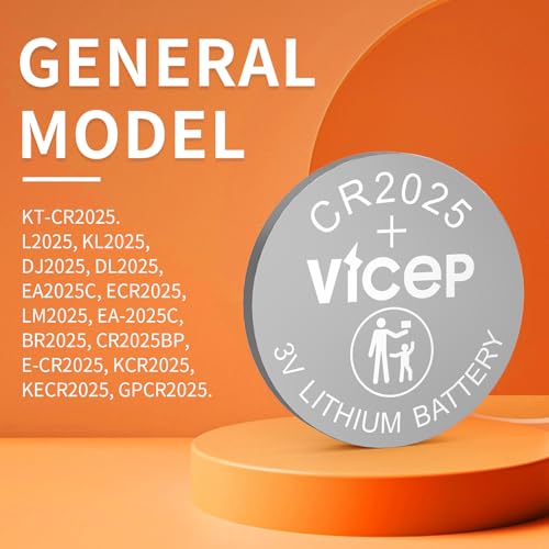 Pilas CR2025 paquete 5 unidades 3V litio compatibles miniatura 5
