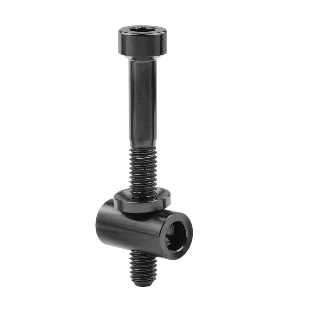 YUANYAO 2PCS Titanium Bolts M5x30/40mm Bicycle Seatpost Screws for Bicycle Seatpost Saddle Fixed(Black,30mm)