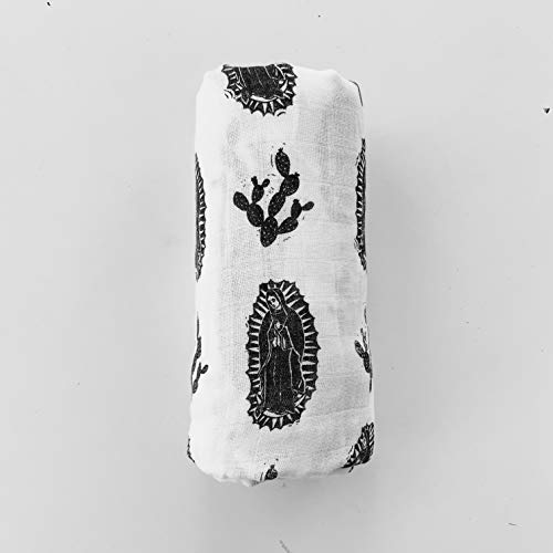 Image of Christian Catholic Baby Swaddle Receiving Blanket (Our Lady of Guadalupe)