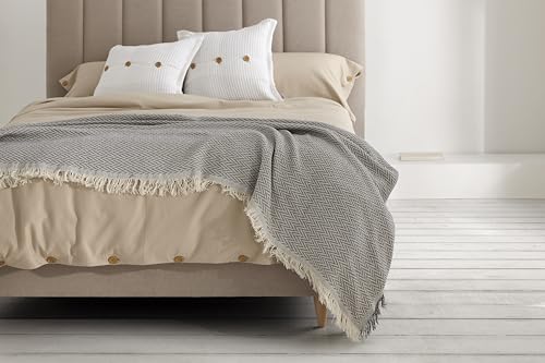 Housse de couette coton bio perle 150 160 parure lit deux personnes - 3