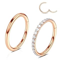 Rose Gold-Single & Single CZ
