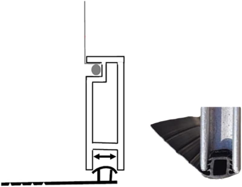Prime-Line B 705 3/4 In. to 1-3/8 In. Wide, 7 foot, Black Vinyl Bug Seal (Single Pack)