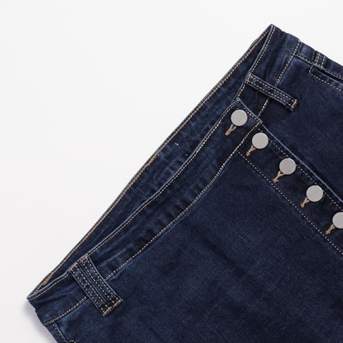 Women's High Elasticity Tight Fitting Split Denim Mid Skirt, Fashionable and Classic Denim Mid Skirt3