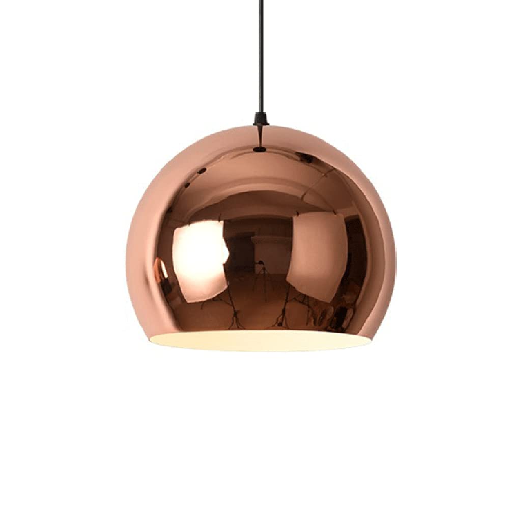 Suspension industrielle or rose éclairage sans éblouissement pour îlot de cuisine