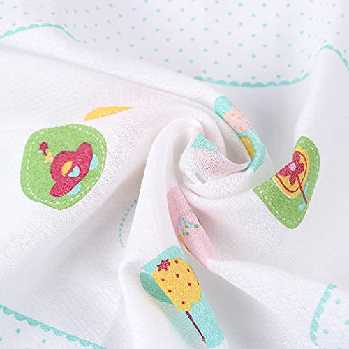 Houlife Kids Cotton Handkerchiefs, 100% Soft Handkerchieves Cartoon Printing Small Cute Hankies For Children Girls Boys 12Pcs #TOP3