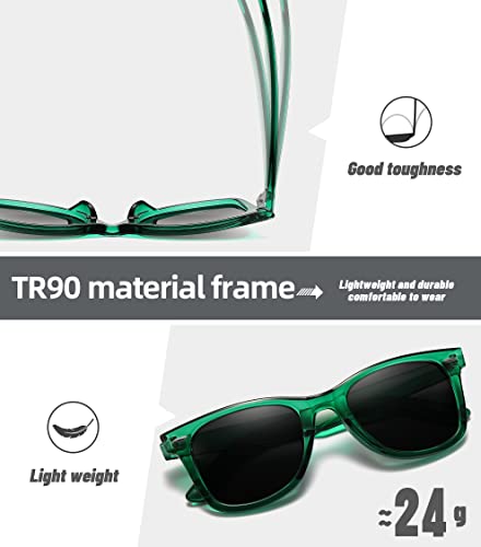 Image of MEETSUN Polarized Sunglasses for Women Men Classic Retro Square Frame Driving Sun Glasses UV Protection