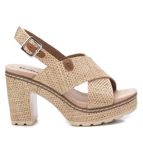 REFRESH - Sandalia Mujer Taupe - Calzado Cómodo y Versátil - Moda casual - Modelo 17270701 (Talla 40)