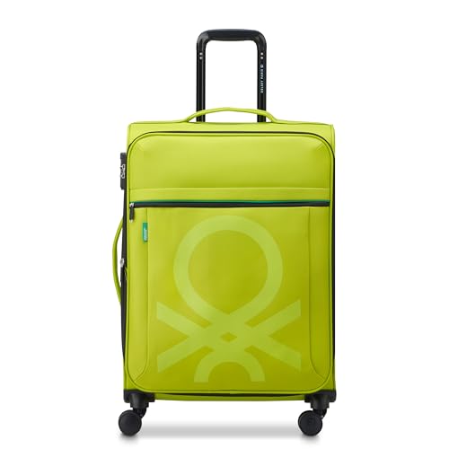 Delsey Paris x United Colors of Benetton – Color Block – Maleta flexible, lima, large