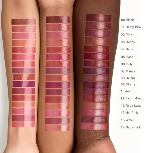 Image of evpct Nude Pink Honey Lipstick Tinted Lip Balm Oil Stick for Women, 17 | Sheer Lightweight, Moisturizing, Shine, Volumizing, Hydrating Nourishing Serum for Glossy Nourished Lips, Cruelty-Free Vegan