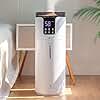 Humidifier large room 16L/4.2Gal - Lacidoll Whole house Humidifier for Home1500 sq.ft. Ultrasonic Cool Mist Humidifiers for Bedroom with Extension Tube & Aroma Box & Night light, White