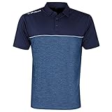 100% Polyester Stuburt Herren Evolve Middleton Golf-Polo-Hemd - Imperial Blau/Midnight - XL