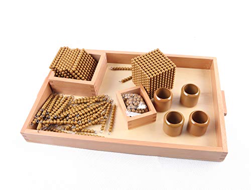 Golden Math Bead Material - Montessori Number Learning Educational Gifts for Kids