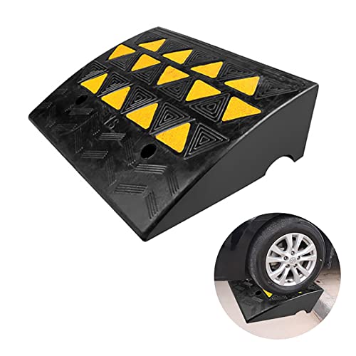 Rampas para bordillos de caucho resistente, portátiles, para automóvil, scooter, RV, bicicleta, motocicleta, silla de ruedas y umbral (Tamaño: 50 x 37 x 15,5 cm) miniatura 1