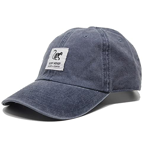 Dressed In Music Play With Me Gorra Beisbol Classic Surf Monkey - Gorra Dad De Sarga Sin Estructura Azul Marino Dressed In Music Play With Me Gorra Beisbol Classic Surf Monkey - Gorra Dad De Sarga Sin Estructura Azul Marino