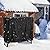 Danrelax 4ft Firewood Rack Outdoor with Cover, Wood Storage Rack for Fire log and Firewood, 600D Oxford Fabric Water-Resistant Cover, for Fireplace Indoor, Patio, Courtyard, Black