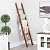 RELODECOR 6-Foot Wall Leaning Blanket Ladder| Laminate Snag Free Construction (Brown)