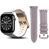 alto Leather Band Compatible with Apple Watch 49mm, 46mm, 44mm, 45mm, 42mm, Italian Leather Strap for Women and Men, Replacement Bands for Ultra 2, Ultra, Series 10, 9, 8, 7, 6, SE, 5, 4.